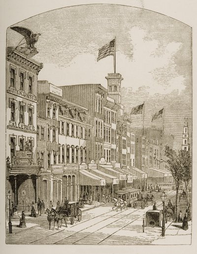 Arch Street, Philadelphia, um 1870, aus 